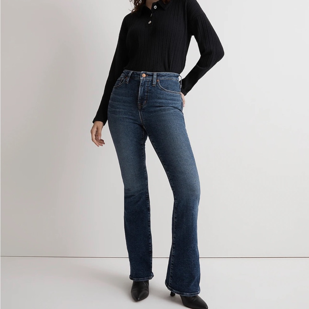 NWT Madewell Size 26 Curvy Skinny Flare Jeans in Alvord Wash: Instacozy Edition